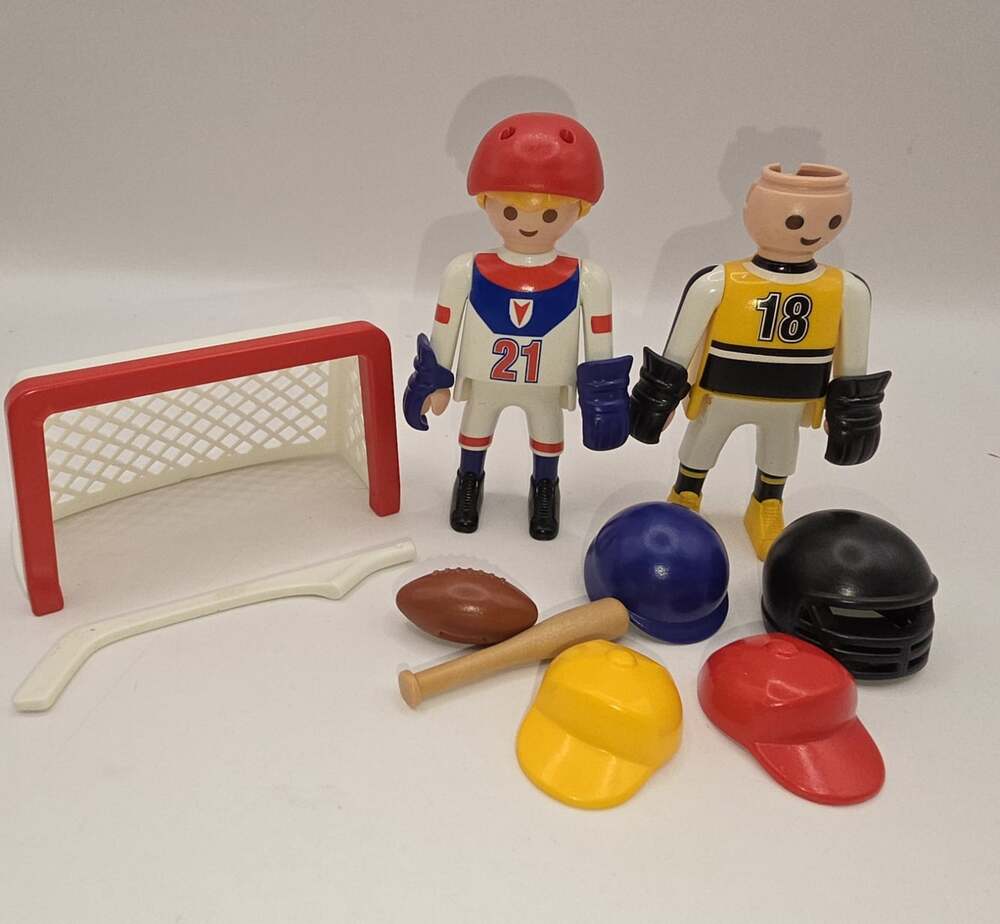 Playmobil 5993 Figures Sports Equipment Hockey Baseball Football Replacement